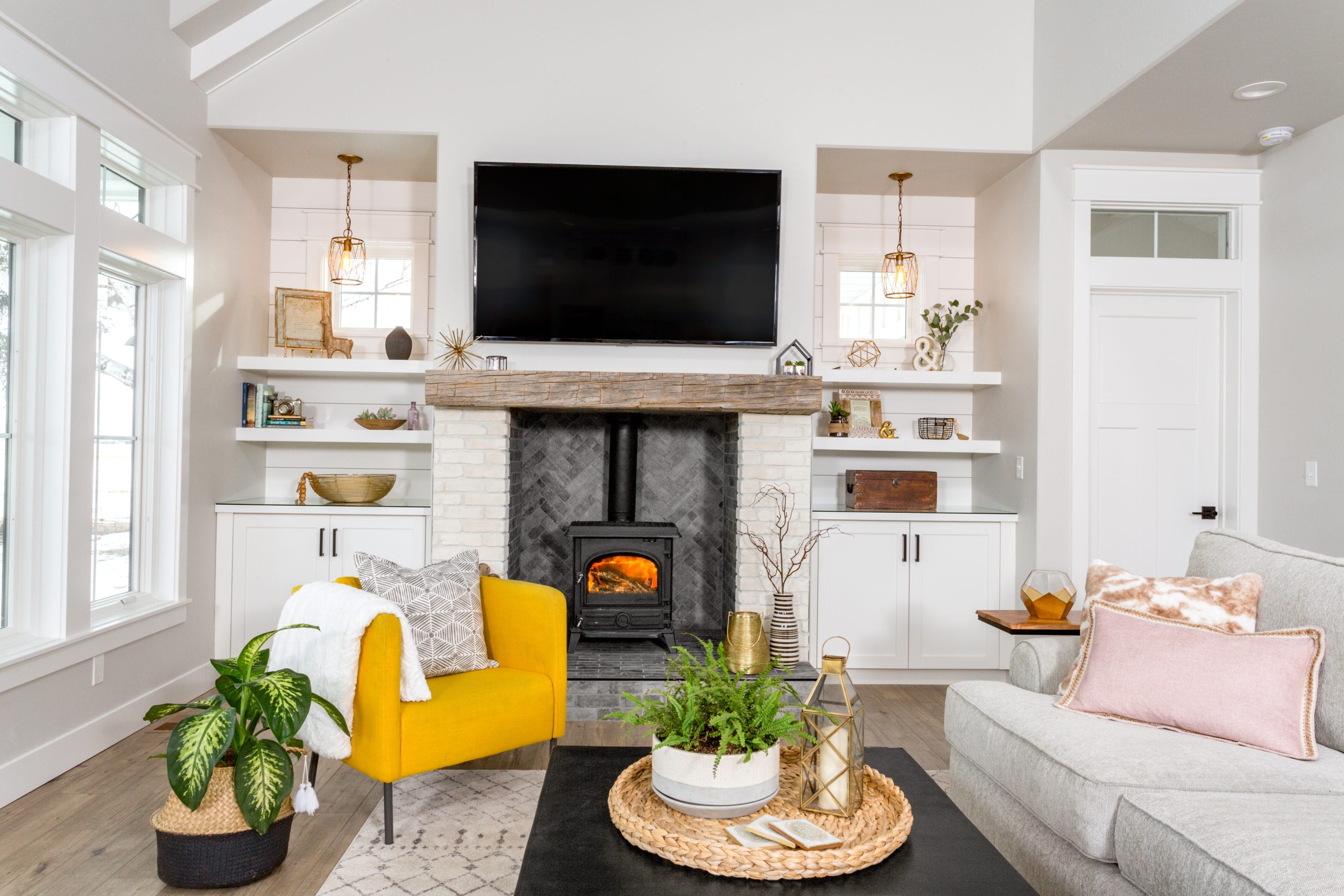 One of the biggest benefits of a wood stove is the flexibility in placement.
