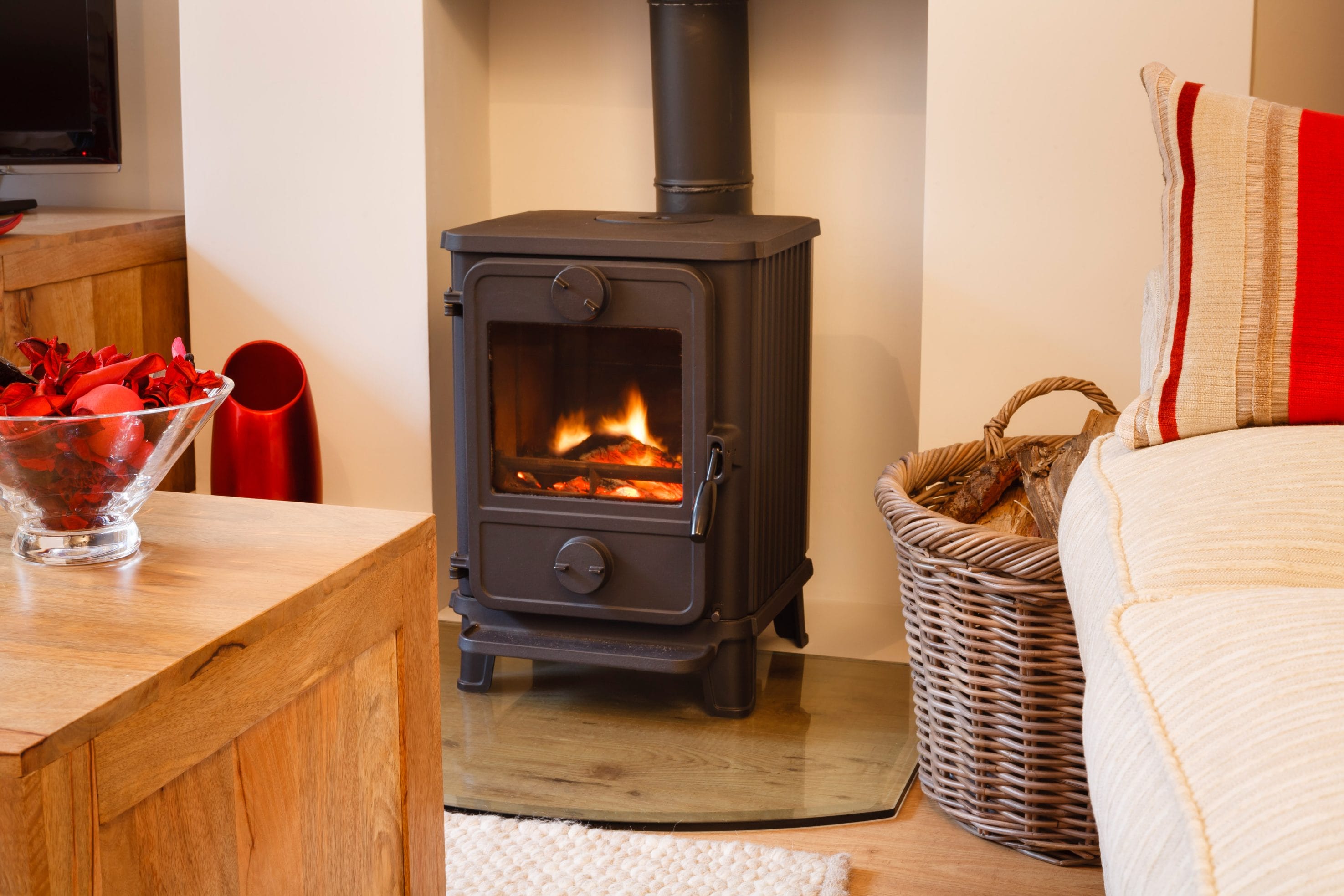 A wood stove is the perfect addition to any living space.